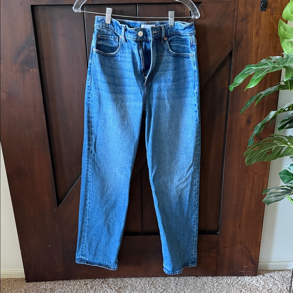 LOFT Women's Straight Leg Blue Jeans
